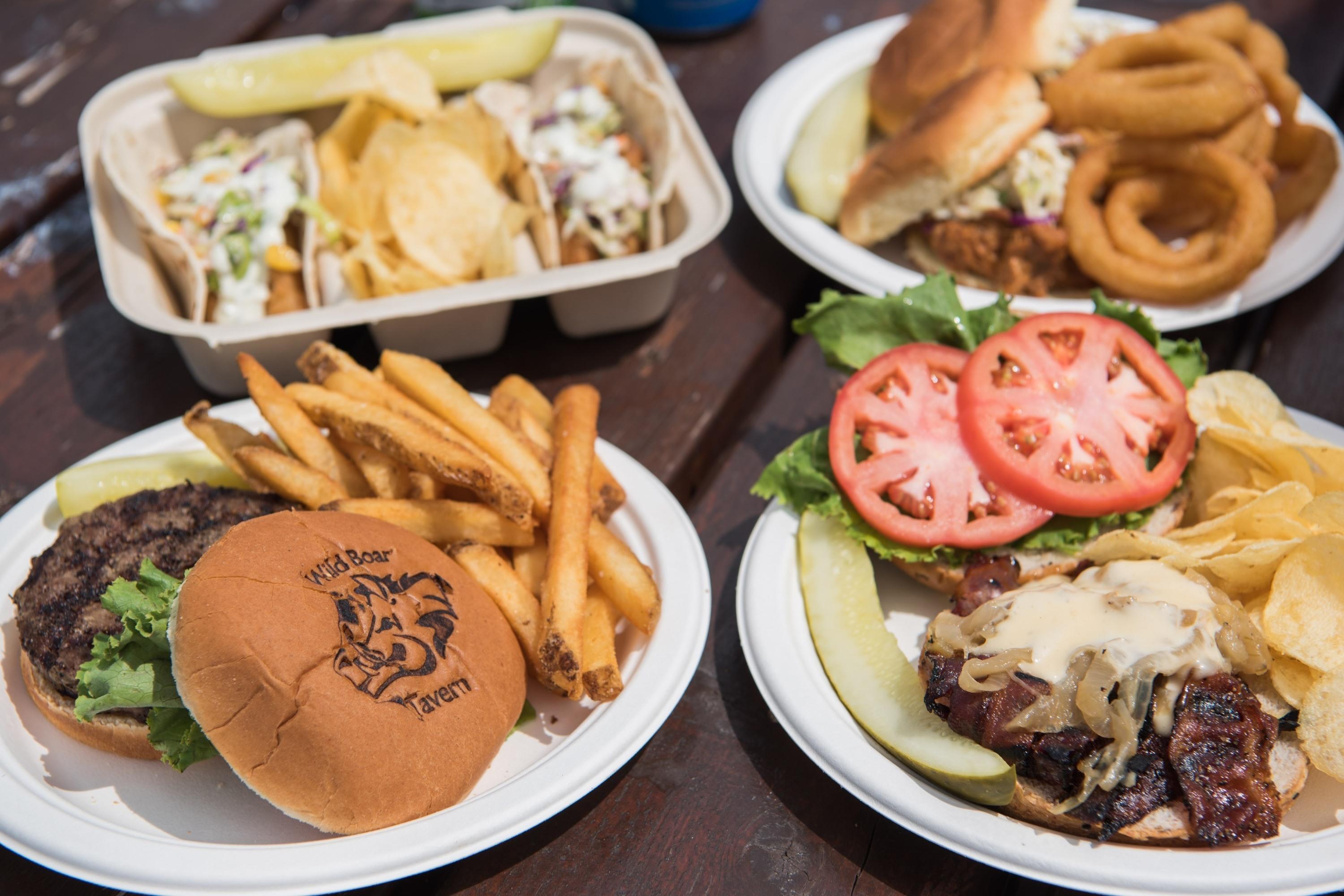 Boar burger
